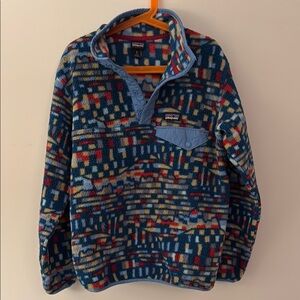 Patagonia Multicolor Fleece Youth Boy Sweater - Size Medium - 10